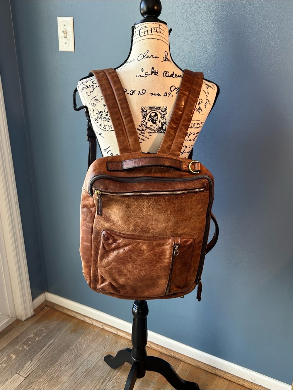 Fossil Buckner Convertible Commuter Leather Bag - Picture 3 of 16